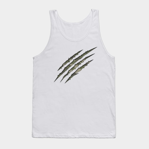 Claw scratch Camo Tank Top by Fun Graffix!